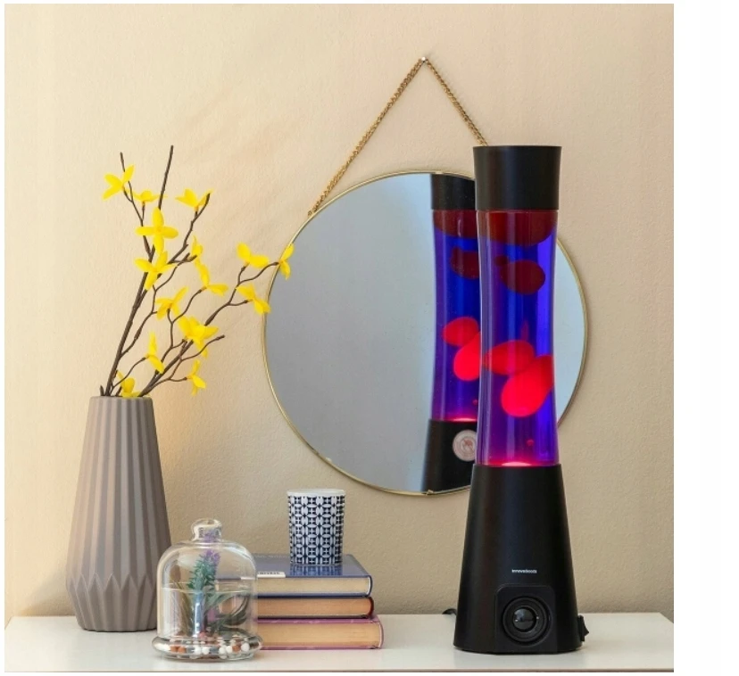 Maglamp InnovaGoods Lavos Lempa su Garsiakalbiu mėlyna