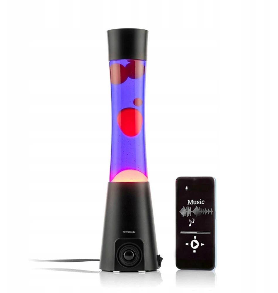 Maglamp InnovaGoods Lavos Lempa su Garsiakalbiu mėlyna