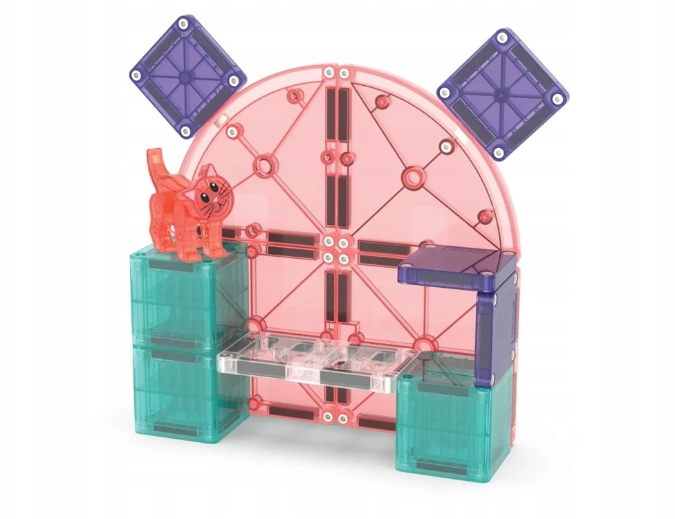 MAGNA-TILES Magnetinis konstruktorius „Kačiuko draskyklė“, 13 det.