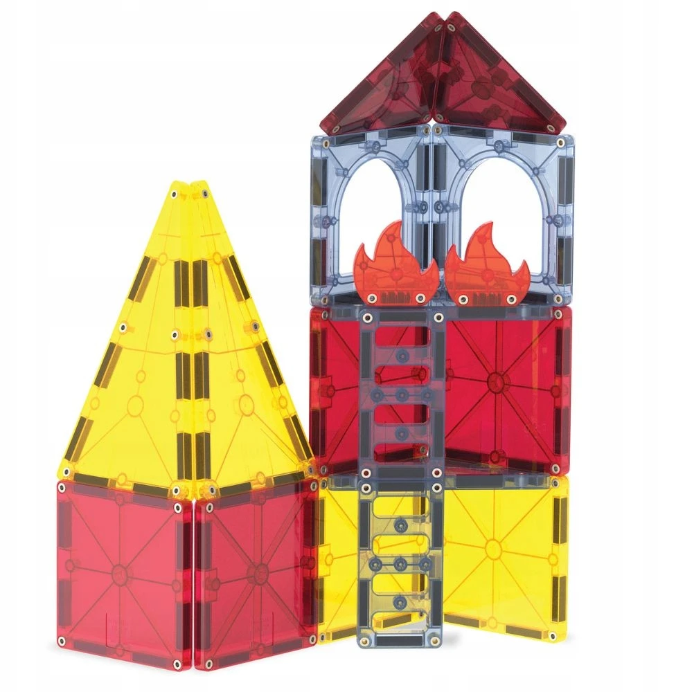 MAGNA-TILES Magnetinis konstruktorius „Ugniagesių automobilis“, 27 det.