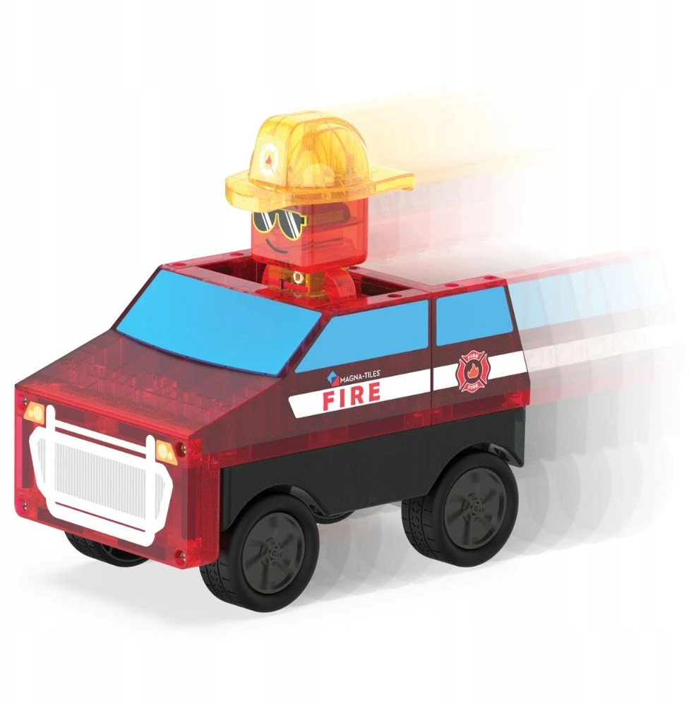 MAGNA-TILES Magnetinis konstruktorius „Ugniagesių automobilis“, 27 det.