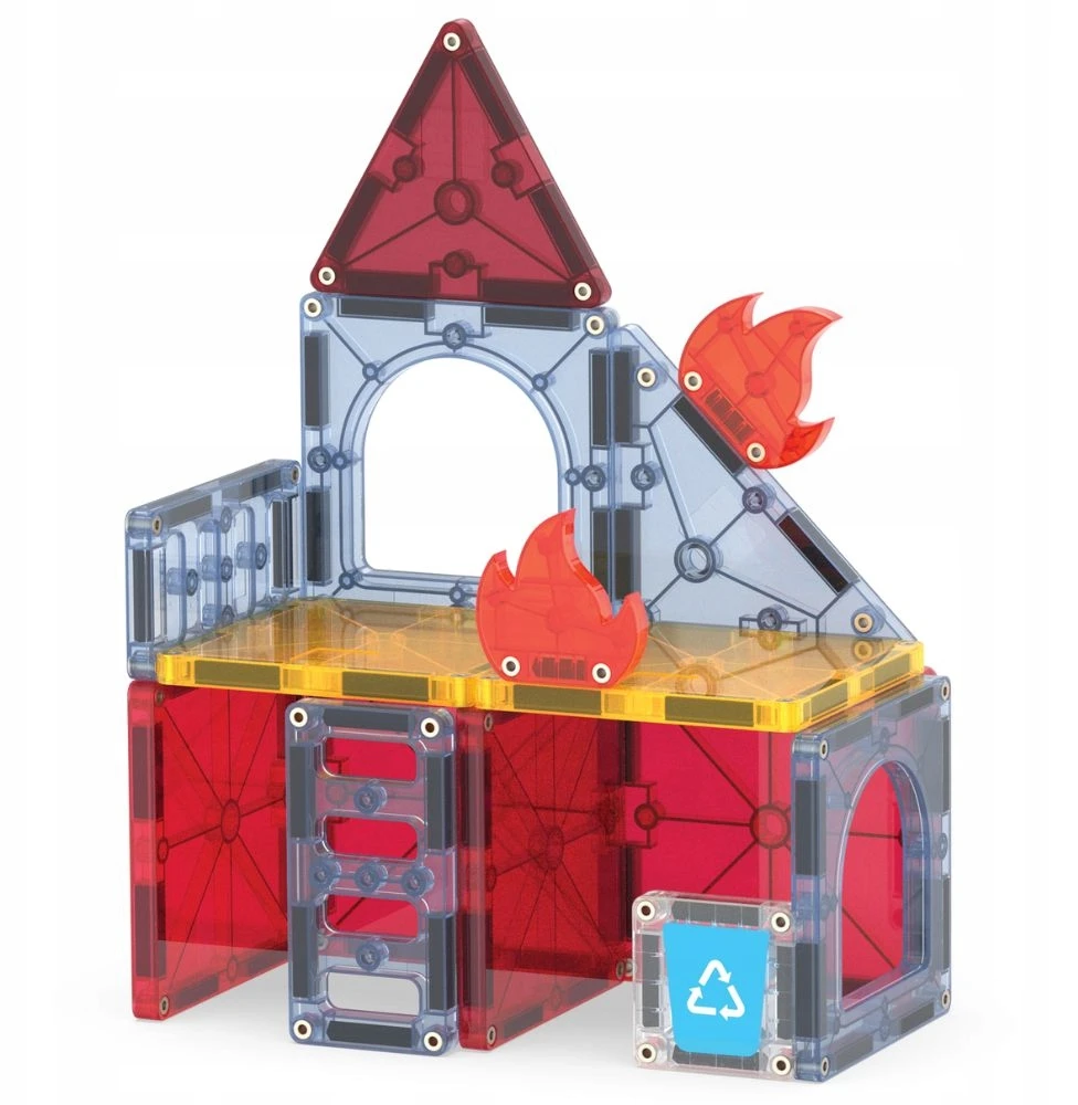 MAGNA-TILES Magnetinis konstruktorius „Ugniagesių automobilis“, 27 det.