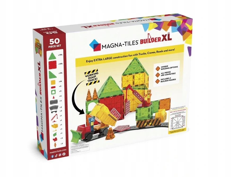 MAGNA-TILES - Builder XL 50 vnt. (90289)
