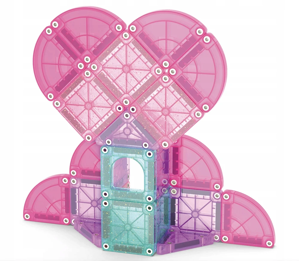 MAGNA-TILES MICROMAGS Kelioninis konstruktorius „Heart to Heart“, 26 det.