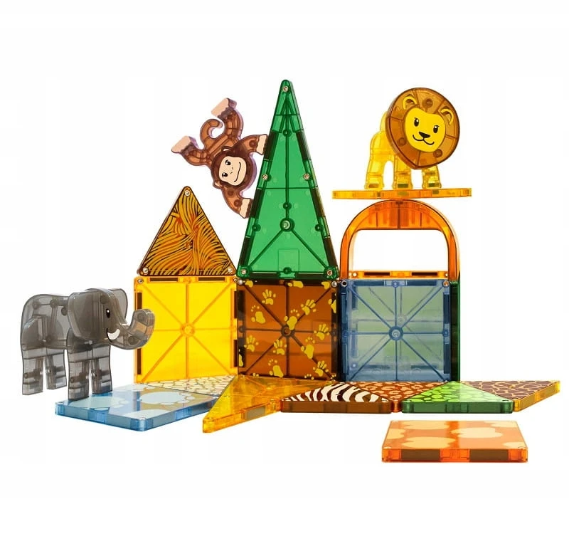 MAGNA-TILES Magnetinis konstruktorius „Safaris“, 25 det.