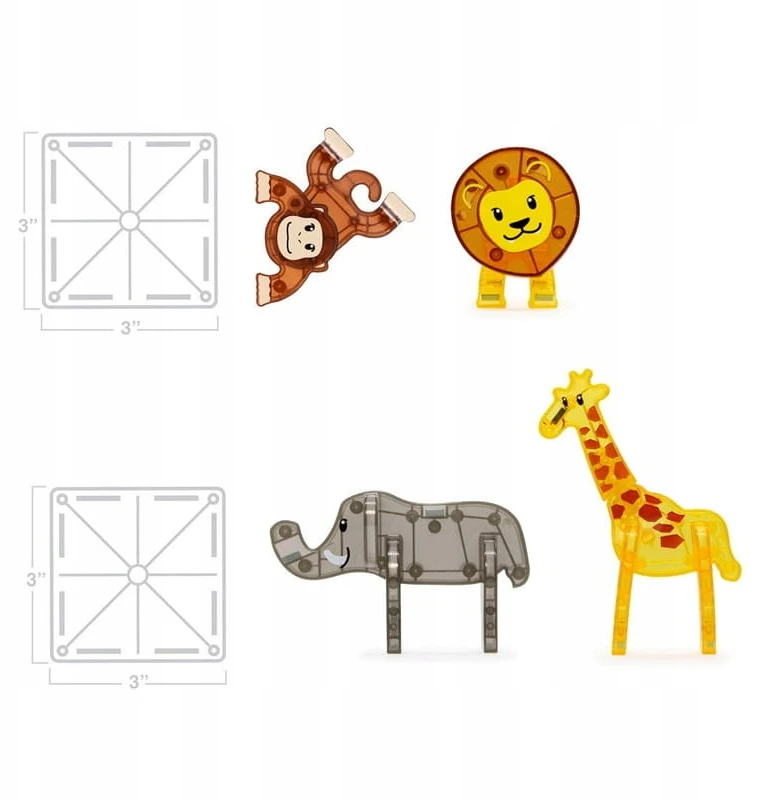 MAGNA-TILES Magnetinis konstruktorius „Safaris“, 25 det.