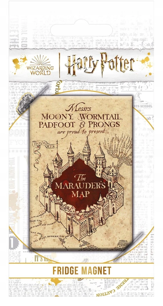 Magnes na lodówkę Harry Potter Žemėlapis Huncwotów