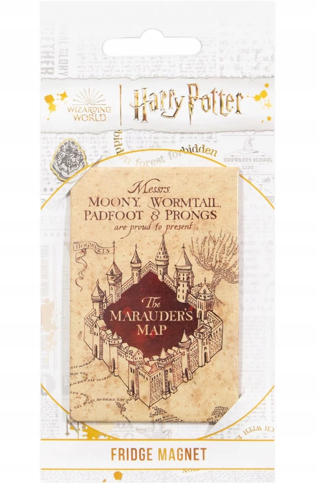 Magnes na lodówkę Harry Potter Žemėlapis Huncwotów