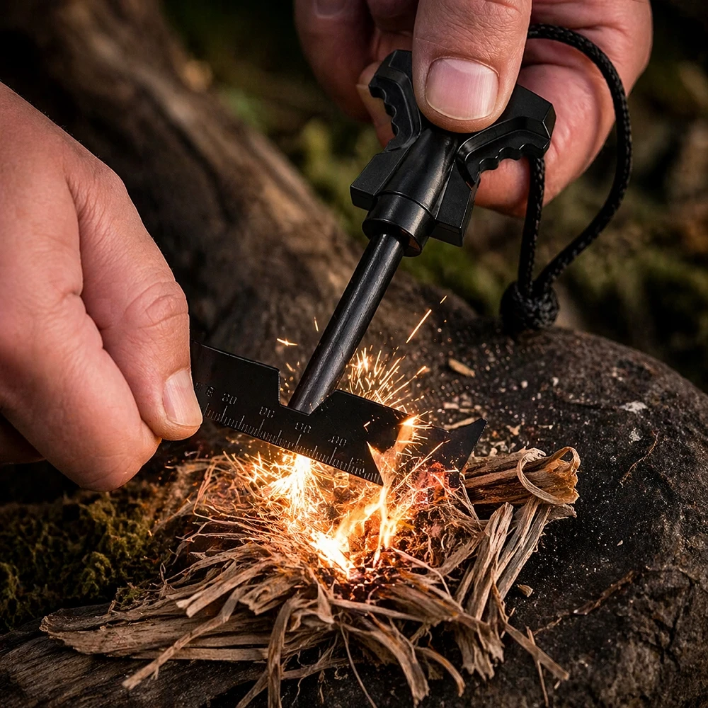 Magnesium Firestarter Military Strong Big Survival Tourist EDC Firee
