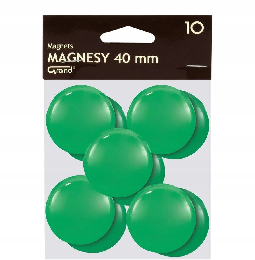 Magnesy 40mm GRAND žalia 10 SZTUK