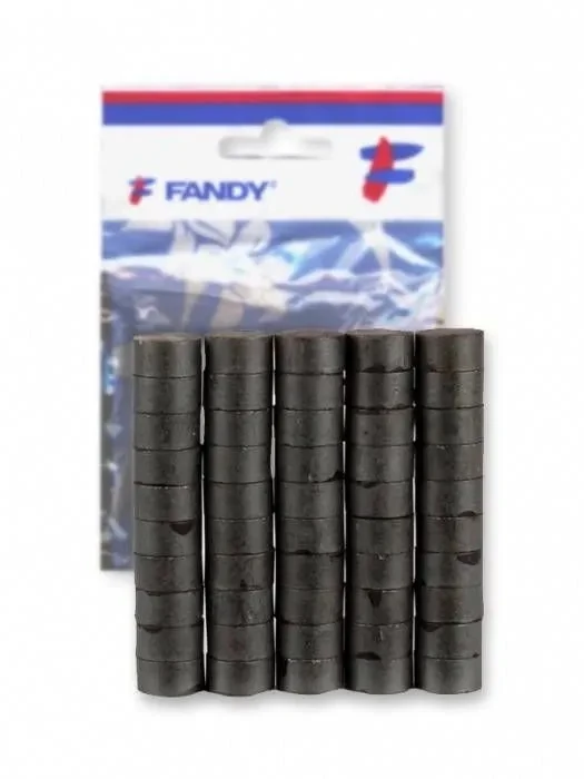 Magnetai 15mm juodi 40vnt Fandy