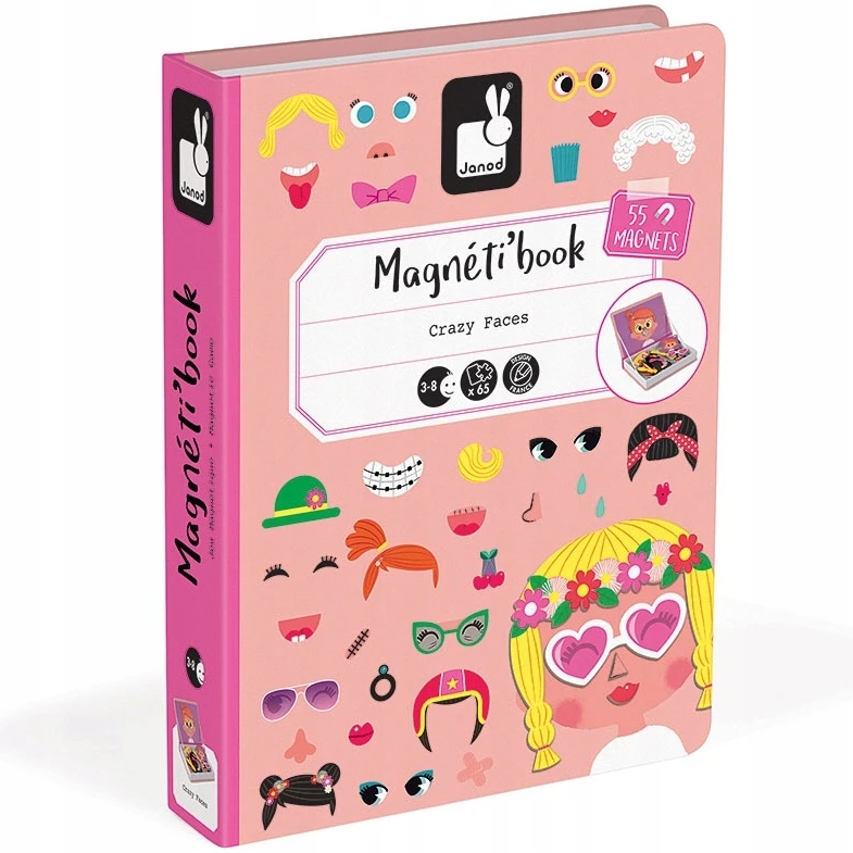 Magnetinė dėlionė Magnetibook Janod, 65d.