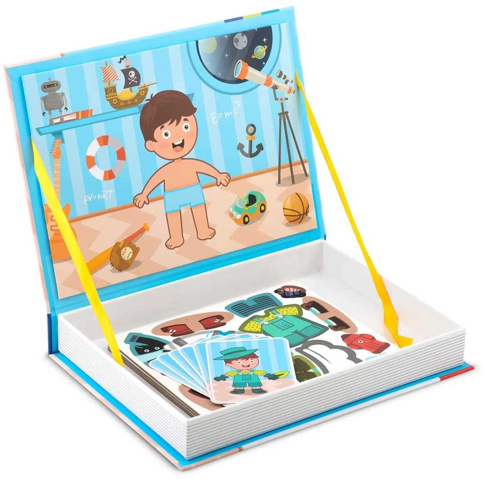 Ricokids Magnetinė dėlionių knygelė „Dress Up“ RK-770