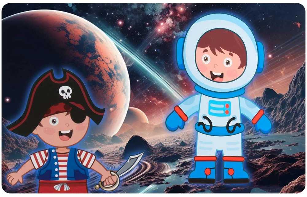 Ricokids Magnetinė dėlionių knygelė „Dress Up“ RK-770