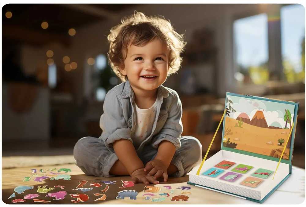 Ricokids Magnetinė knygelė-dėlionė Dinozaurai RK-770