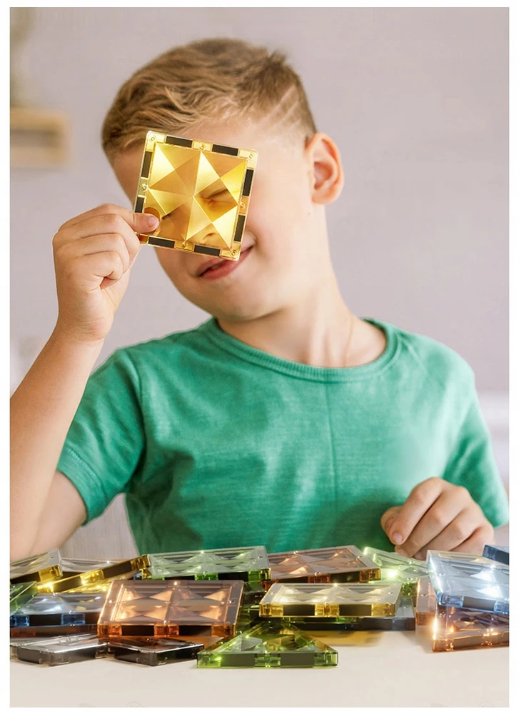 Magnetinės kaladėlės Click4toys, įvairių spalvų