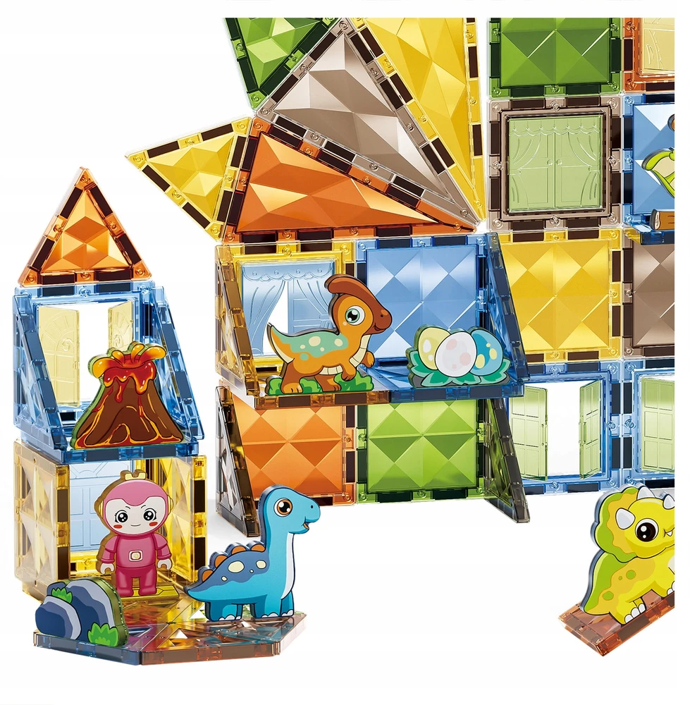 Magnetinės kaladėlės Click4toys, įvairių spalvų