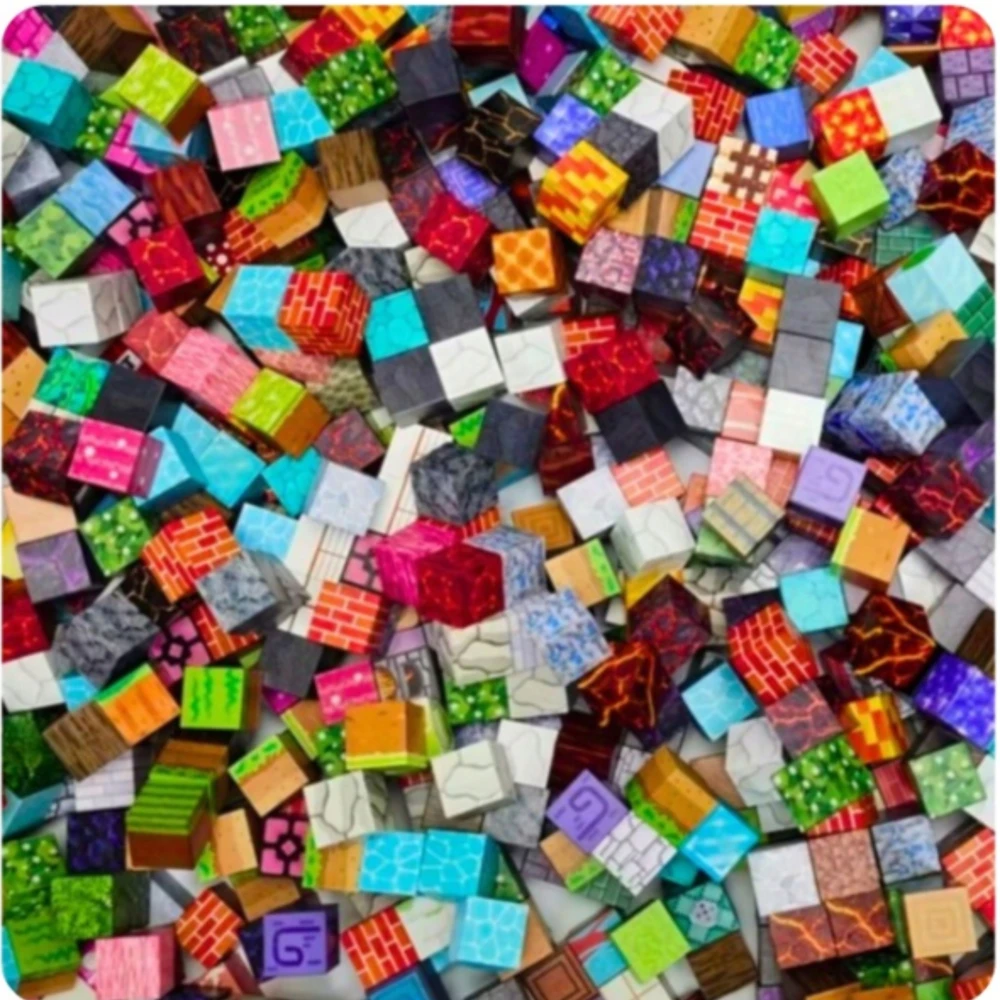 MAGNETINIAI BLOKAI 3D PIXEL CUBES 150 EL SET BOX DOVANŲ KLUOKAI