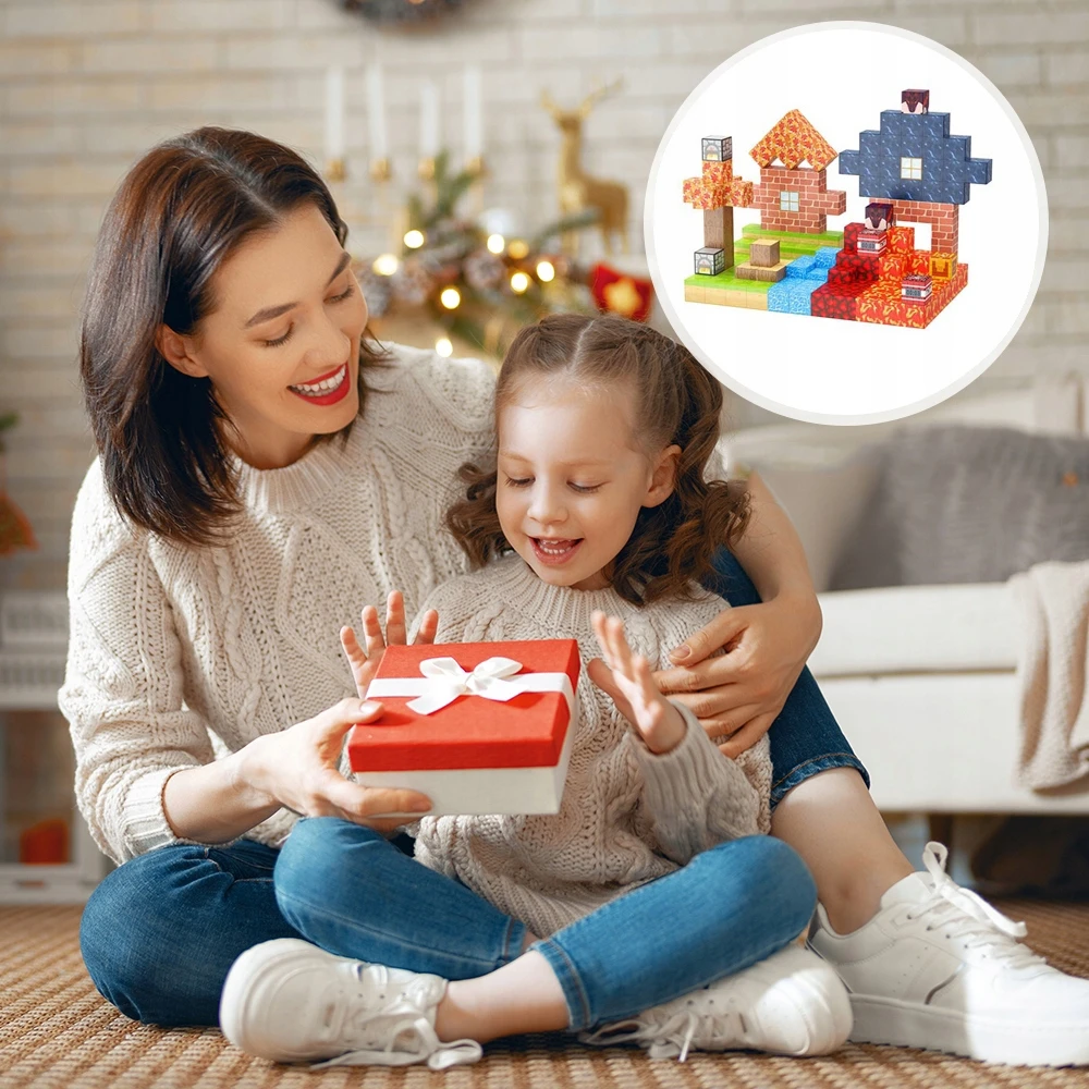 MAGNETINIAI BLOKAI KUBAI 3D PIXELS LAIKOMASIS RINKINYS VAIKAMS