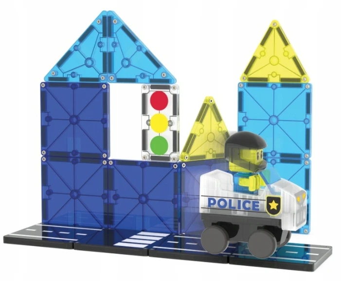 MAGNA-TILES Magnetinis konstruktorius „Policijos patrulis“, 20 det.