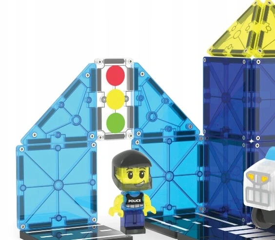 MAGNA-TILES Magnetinis konstruktorius „Policijos patrulis“, 20 det.