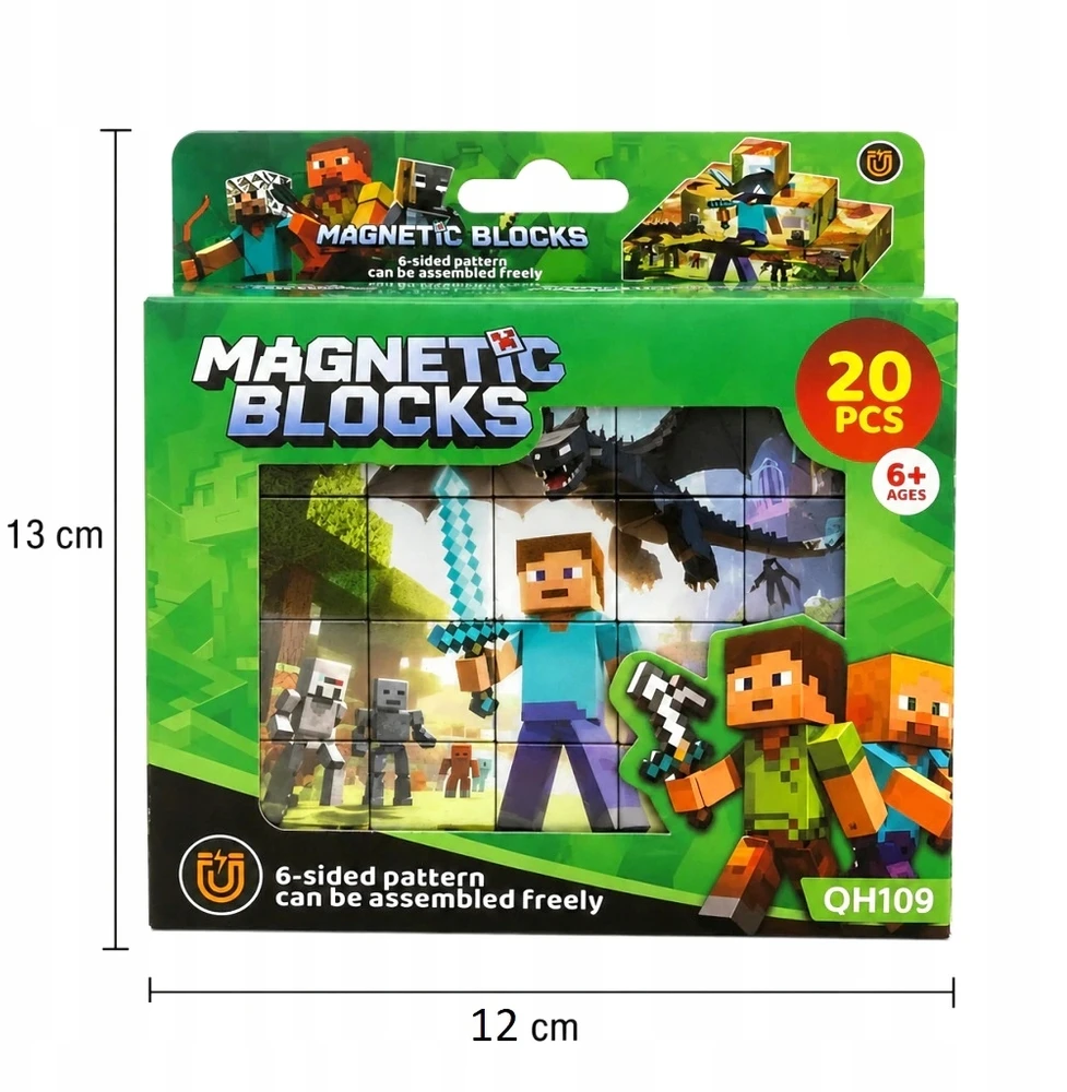 BIGTOYS MAGNETINIAI BLOKAI PAKSELIAI MAGNETINIAI BLOKAI STATYBINIAI 20 EL.