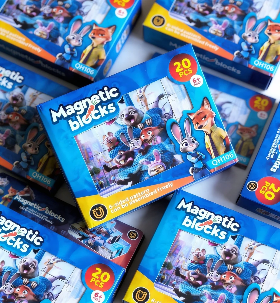 Magnetiniai blokai Zootopia Zootopia 20 vnt. 3D dėlionė