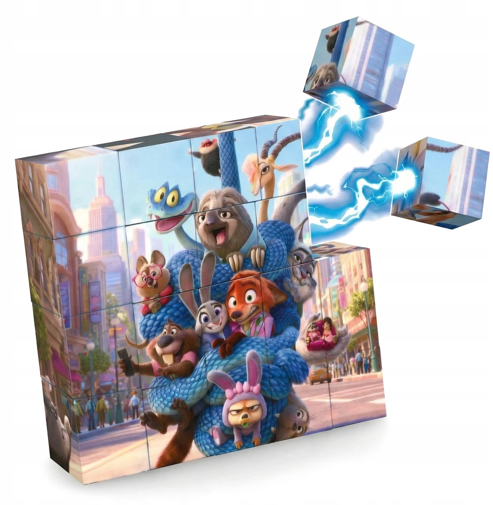 Magnetiniai blokai Zootopia Zootopia 20 vnt. 3D dėlionė