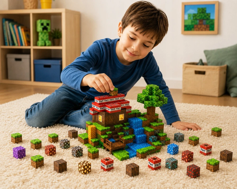 Magnetiniai blokeliai 120 kaladėlių rinkinys 2 Cube žmonės