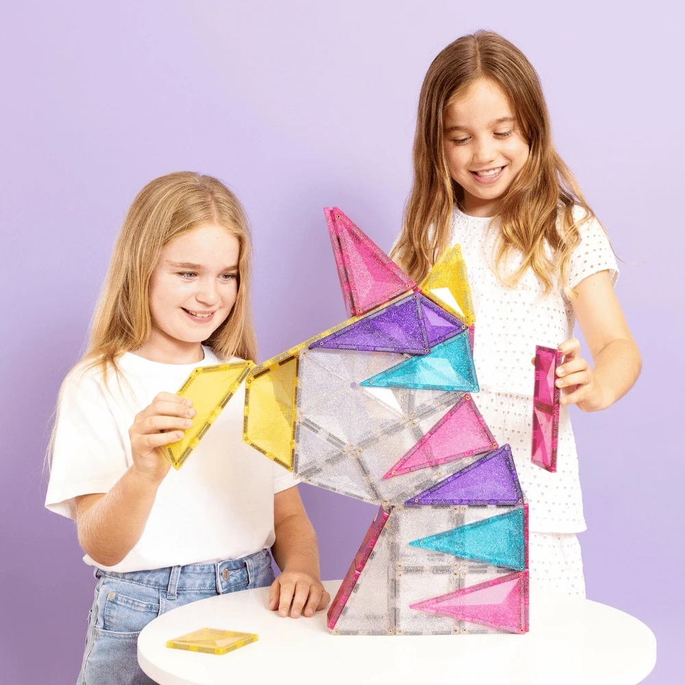 CONNETIX magnetinis konstruktorius 56d. Glitter Unicorn Pack