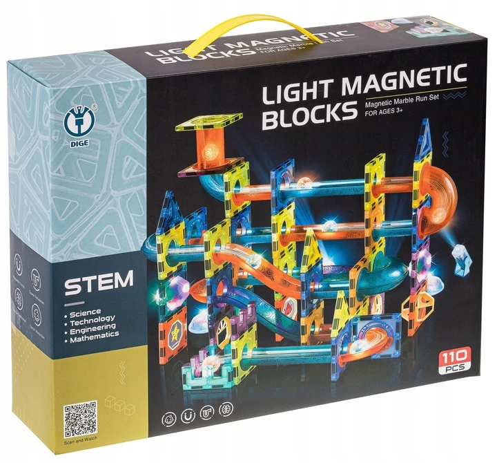 MAGNETINIAI BLOKELIAI SVĖTINTI KAMULIŲ TAKAS 110 EL UGDYMO KONSTRUKCIJA 3+
