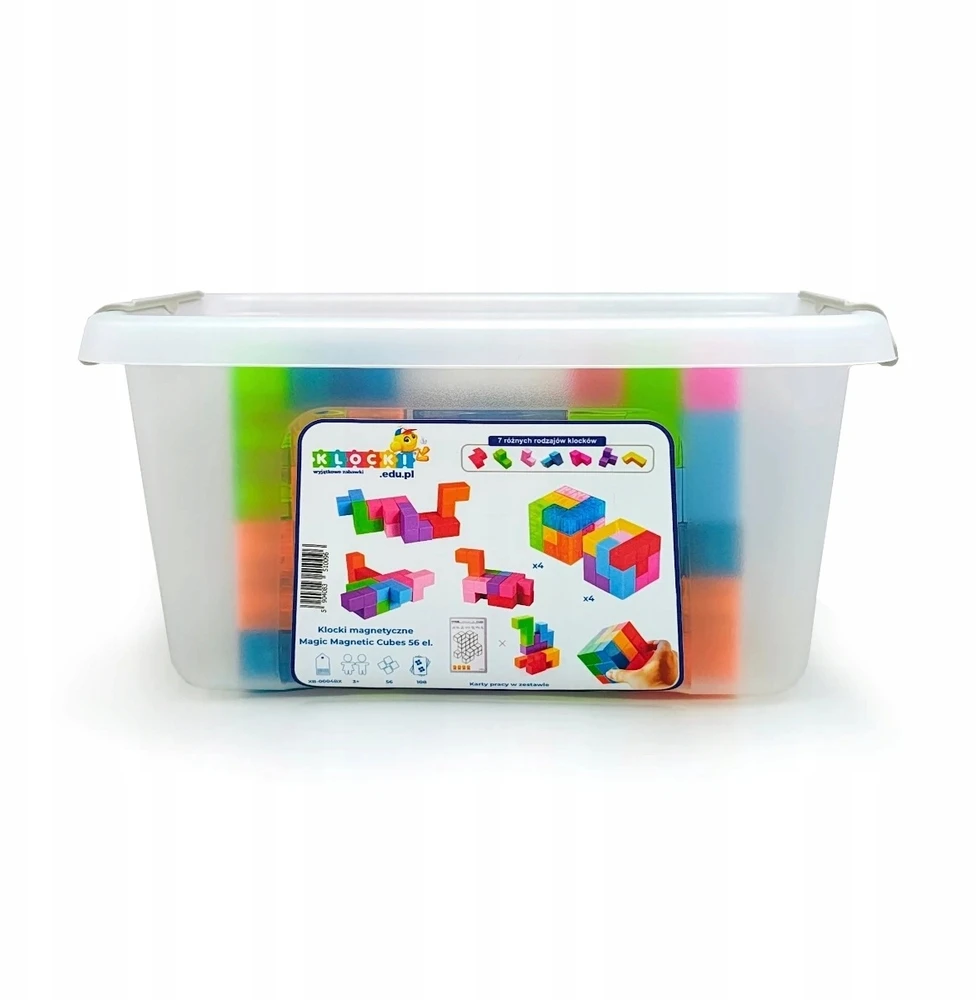 X Bida Magnetinis konstruktorius Magic Magnetic Cubes 56 el.