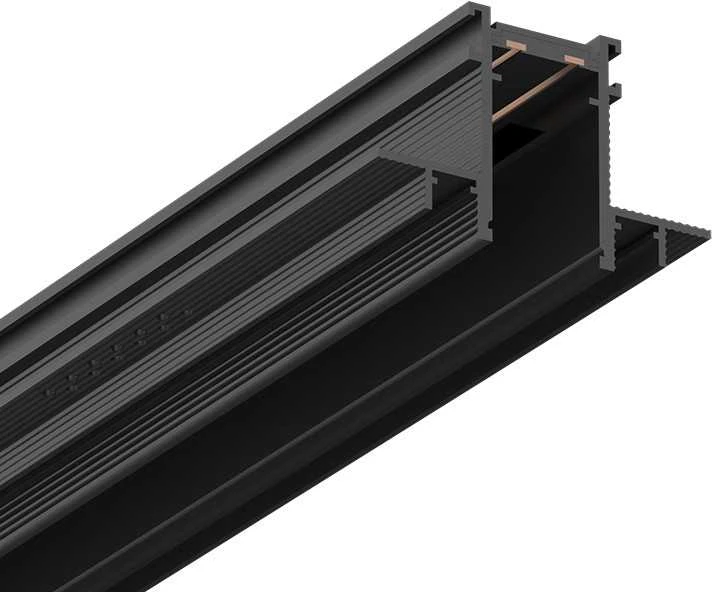1m užglaistomas magnetinės sistemos bėgelis SPECTRA LIGHTING INSIGHT, juodas