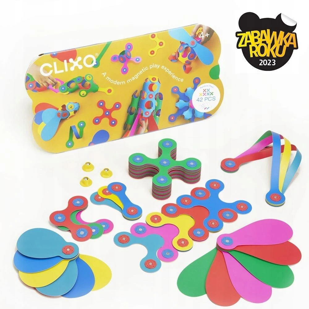 Magnetinis konstruktorius Clixo Rainbow Pack, 42 d.