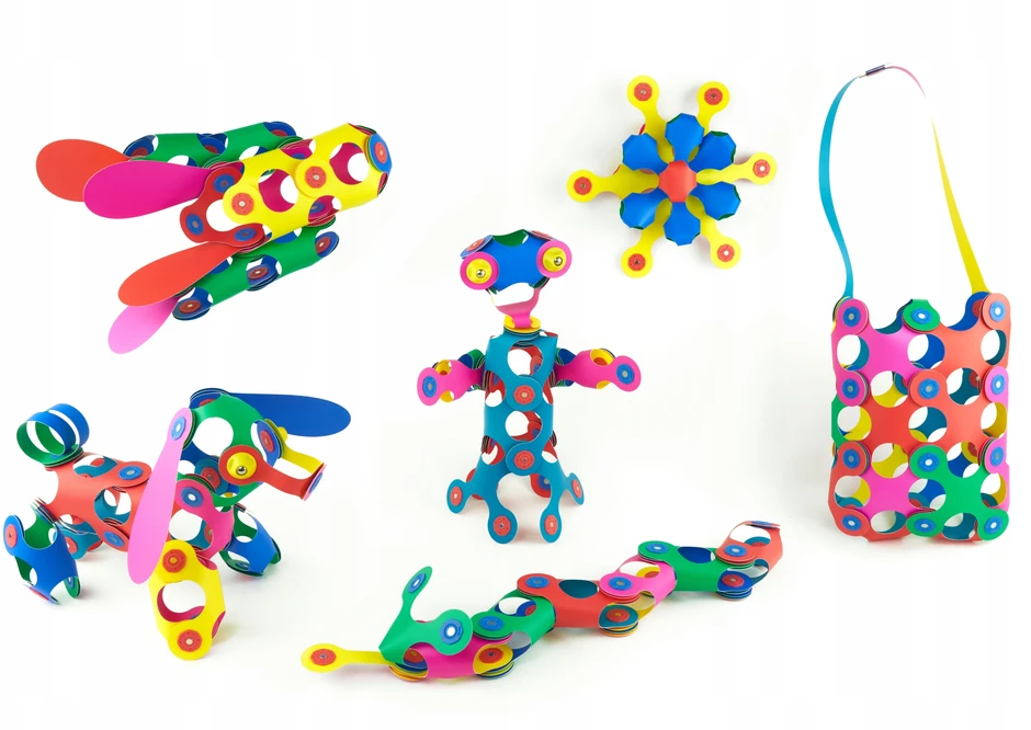 Magnetinis konstruktorius Clixo Rainbow Pack, 42 d.