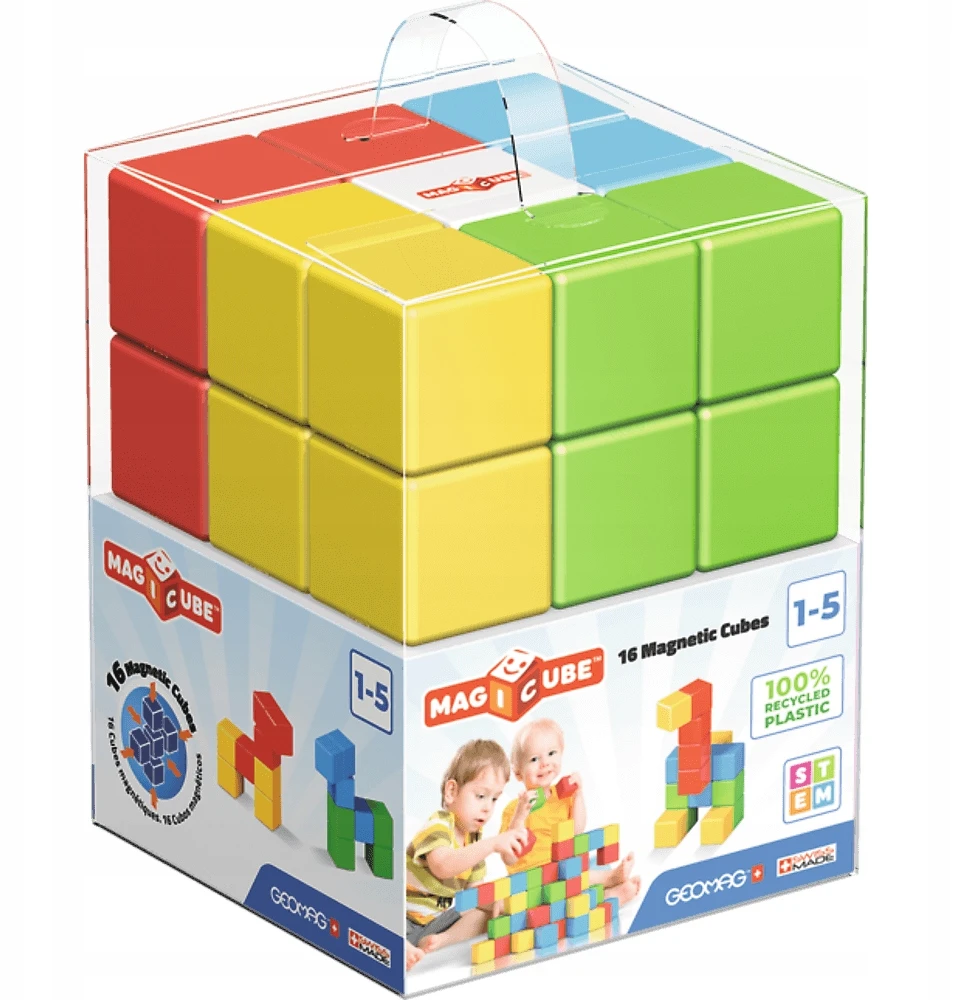 Geomag MagiCube Žalias Line neodimio magnetinis žaislas 16 vnt Multi spalvos