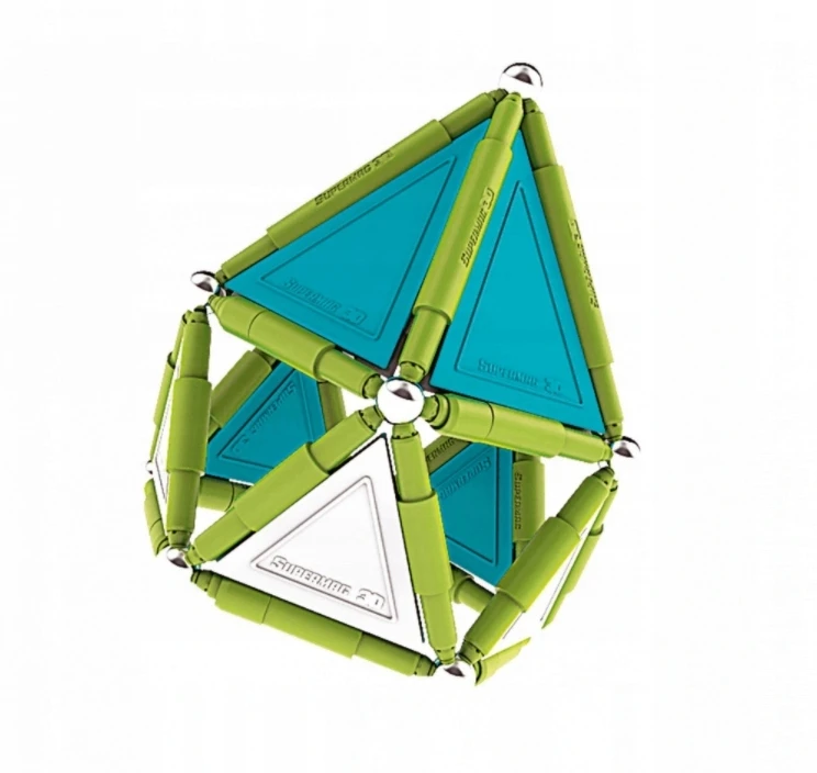 Magnetinis konstruktorius Supermag Primary Trendy, 0157, 116 d.