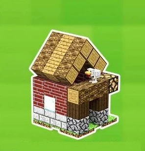 Magnetinis pagrindas, Minecraft blokelių pagrindas – žolė, samanos ir akmuo
