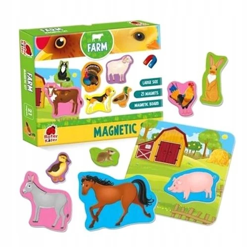 Dėlionė Magnetinis rinkinys su lenta Roter Kafer Farm