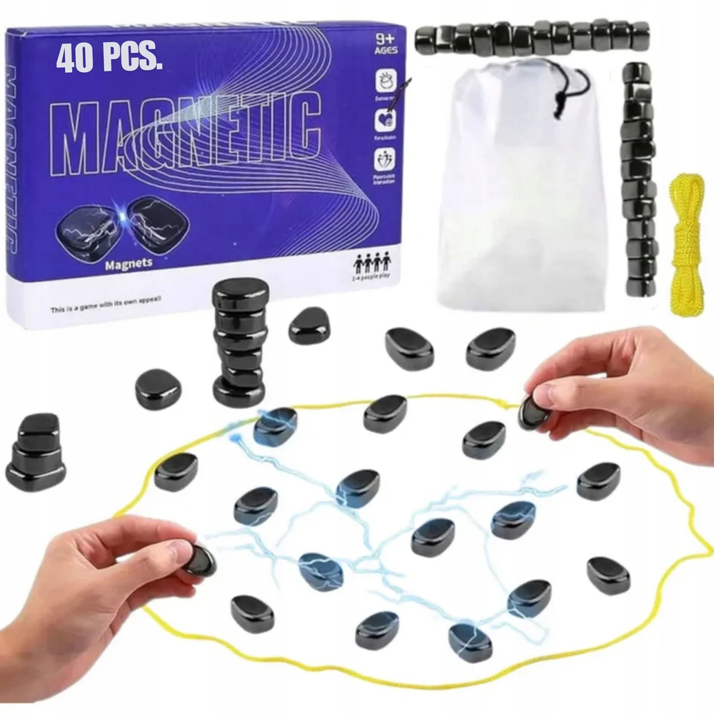 Magnetinis stalo žaidimas strateginis žaidimas magnetiniai akmenys 20 vnt