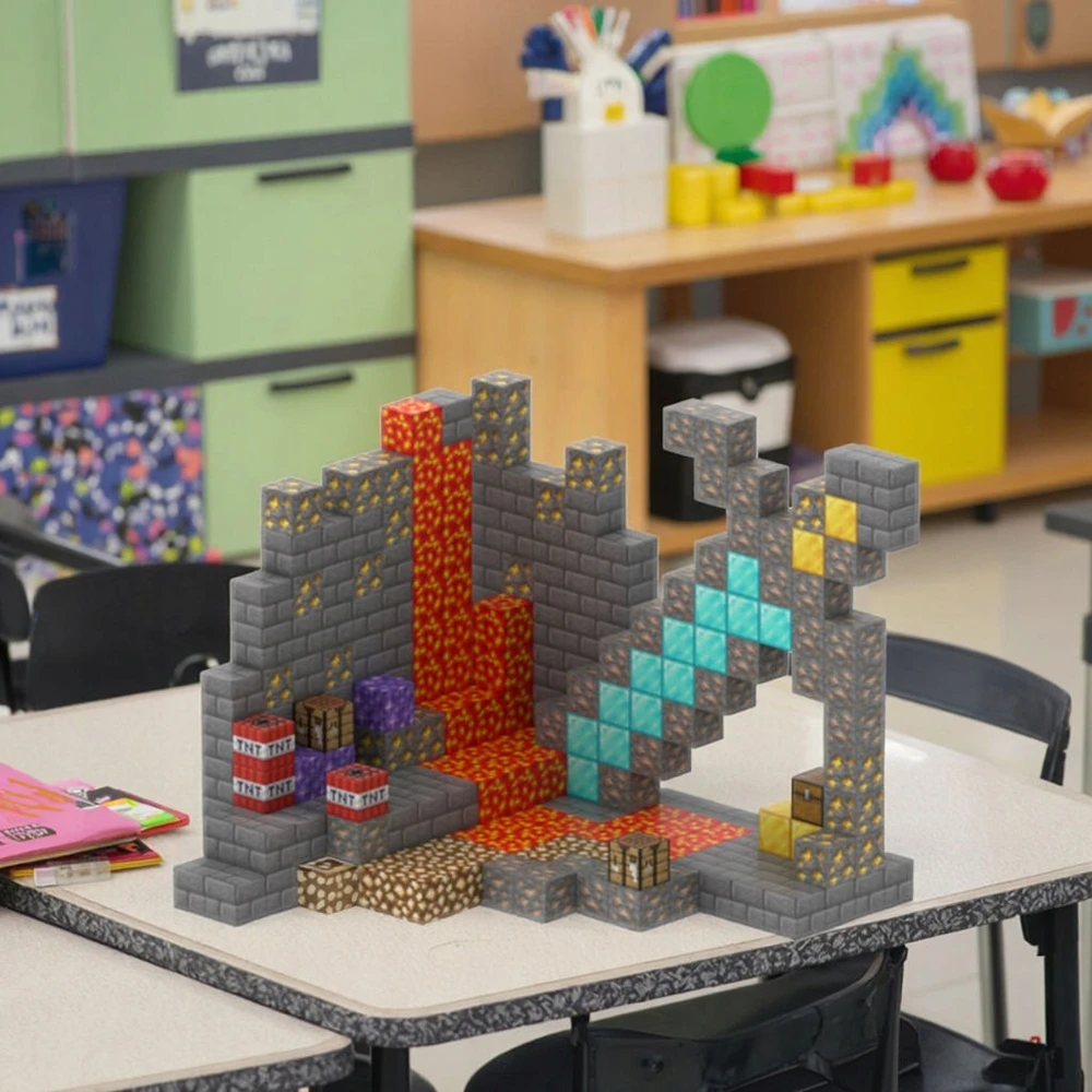 Magnetinių blokelių rinkinys Kubeliai 268 vnt. 3D + 8 žmonėms NEMOKAMA dovana