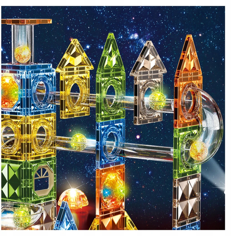 Magnetinių kaladėlių Click4toys, įvairių spalvų