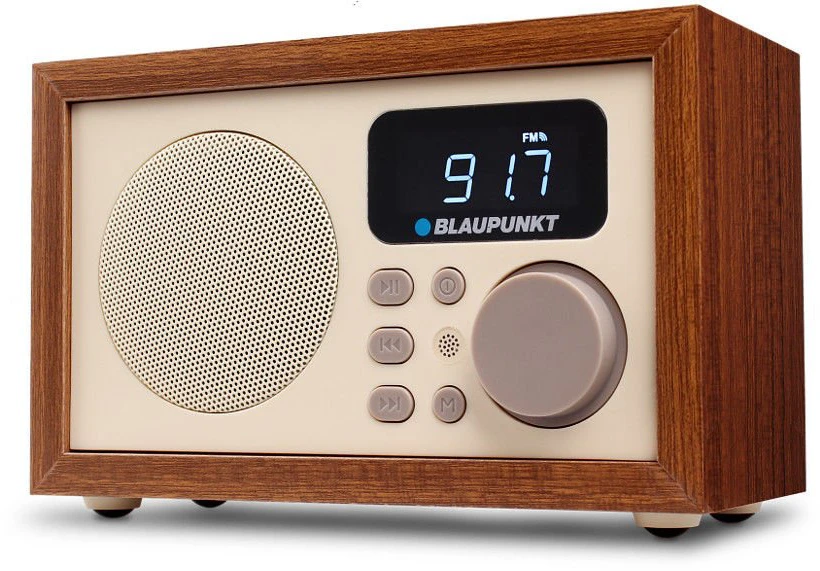 Nešiojama Radijo Stotis - Blaupunkt PP14BT Bluetooth MP3 Žadintuvas Sidabrinė/Juoda/Balta