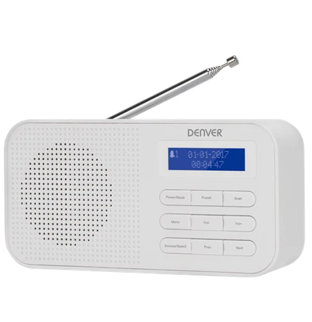 Nešiojama Radijo Stotis - Blaupunkt PP14BT Bluetooth MP3 Žadintuvas Sidabrinė/Juoda/Balta