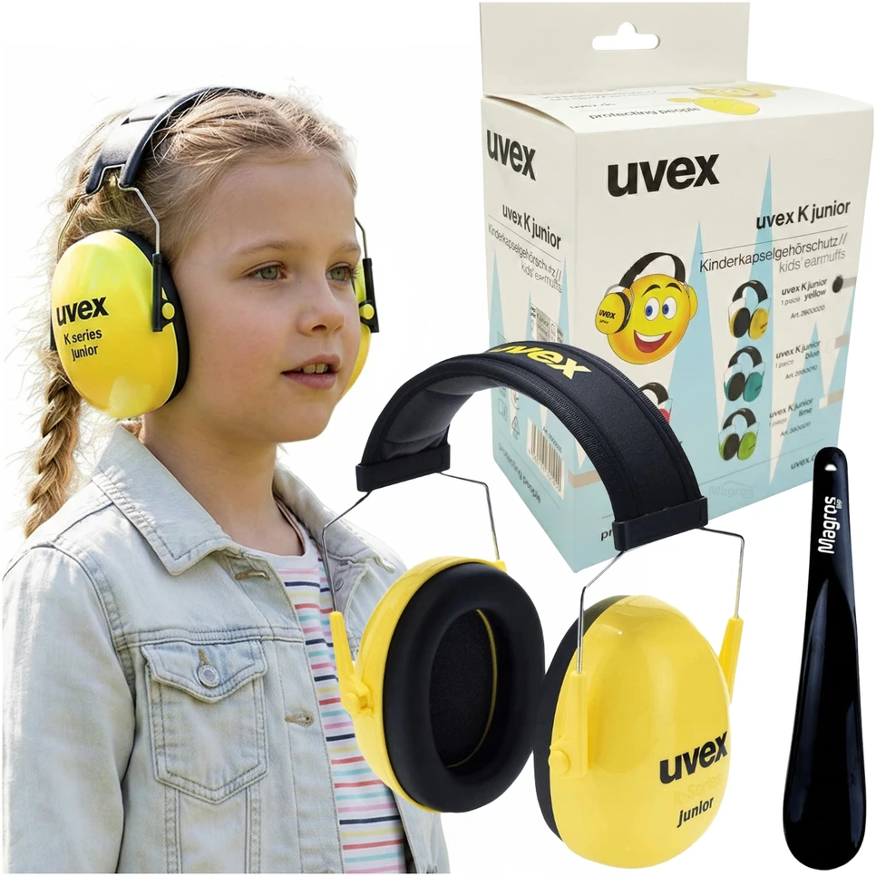 Magros Apsauginės nuo triukšmo ausinės vaikams UVEX KIDS SNR 29 dB
