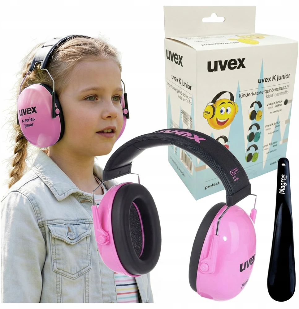 Magros Apsauginės nuo triukšmo ausinės vaikams UVEX KIDS SNR 29 dB