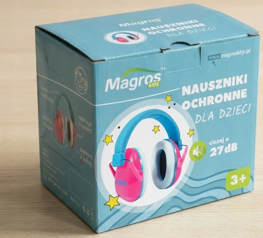 Magros Vaikiškos ausinės, apsauginės triukšmą slopinančios ausinės nuo 3 m