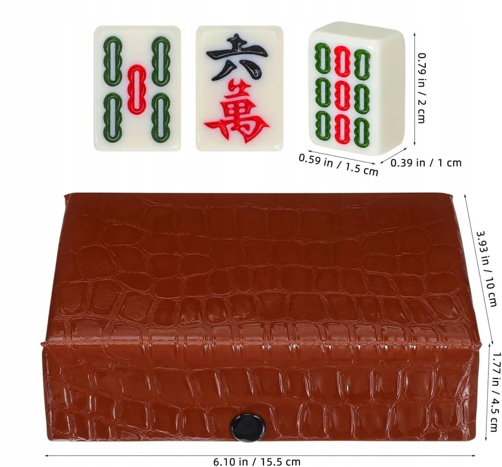 MAHJONG medinis žaidimas CHINESE BOARD CLASSIC kauliukų rinkinys x146