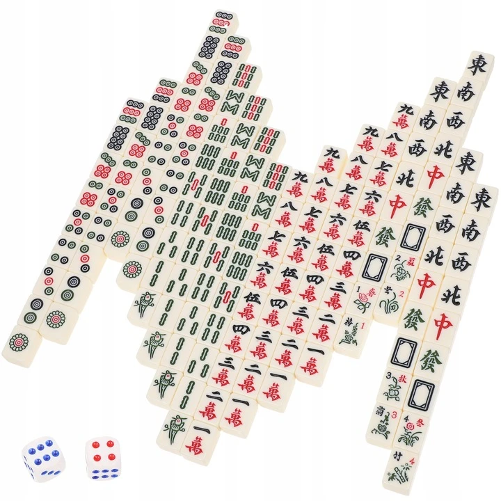 MAHJONG medinis žaidimas CHINESE BOARD CLASSIC kauliukų rinkinys x146
