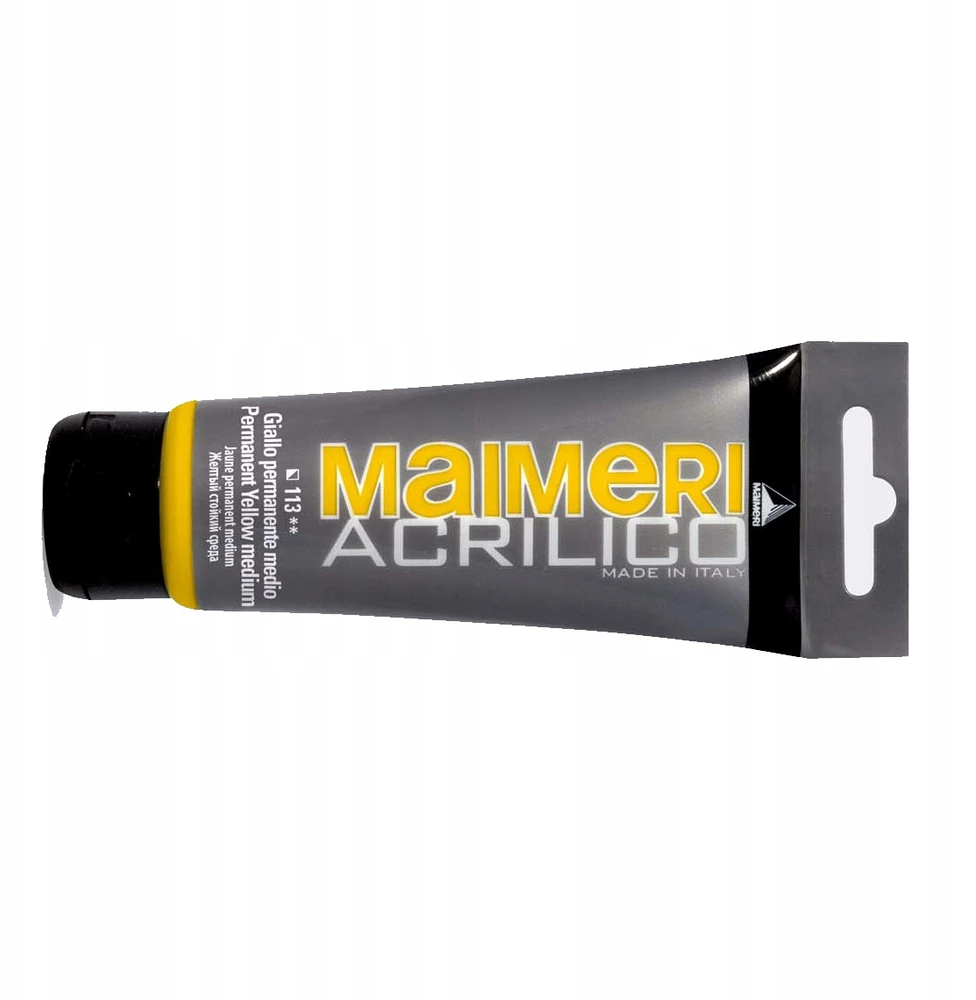 Maimeri Acrilico akriliniai dažai 200ml, 113 Perm Geltona Medi